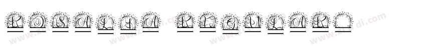 Rosalia Regular字体转换